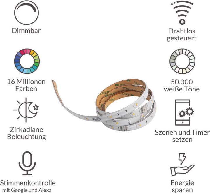 Produktbild AduroSmart Lightstrip 3m (Mehrfarbig, 300 cm, Indoor)