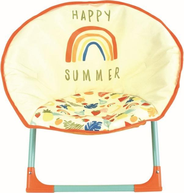 Jemini Kinderstuhl - Happy Summer - klappbar - orange/beige (High chair)