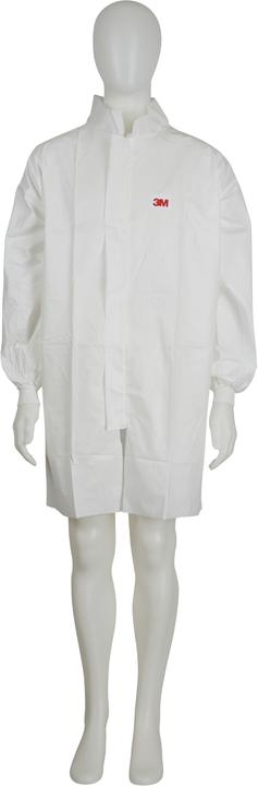 Produktbild 3M Einweg Unisex Laborkittel, PE Weiss, Grösse XXL (XXL)
