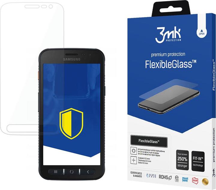 Actual product image 3MK FlexibleGlass screen protector, display film (1 Piece, Samsung Galaxy Xcover 4s)