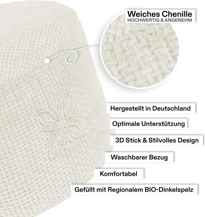 Actual product image Omnana CUSHY meditation cushion
