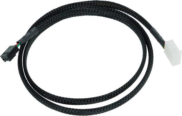 Phobya Flow sensor cable 3 pole 80cm black sleeved