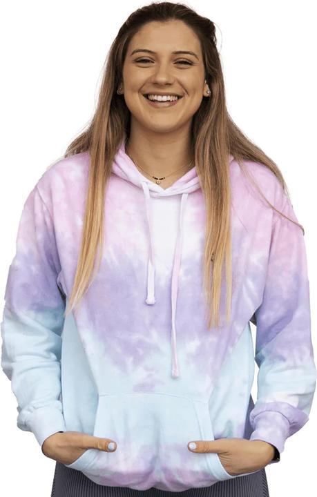 Produktbild Colortone Kvinnor Rainbow Hoodie Kapuzenpullover BatikOptik (M)