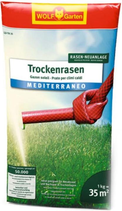 Wolf-Garten LU-TR 35 Trockenrasen Mediterraneo für 35 m² (Rasensamen)