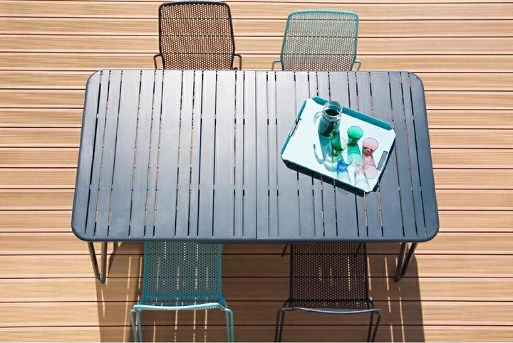 Actual product image Ezeis AMBROISE Aluminium automatic extension dining table for 8/10p. Price for 1 piece (242 cm)
