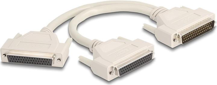 Actual product image Delock Adapter Y-cable splitter D-Sub HD 50 pin plug to 2