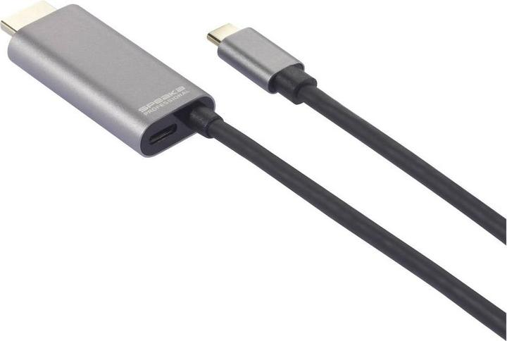 Produktbild SpeaKa Professional USB-C® / HDMI Adapterkabel USB-C® Stecker, HDMI-A Stecker, U (1.50 m, HDMI)