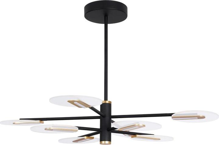 Actual product image Nova Luce GENTI LED pendant light black 54W warm white 63x89cm 9545408