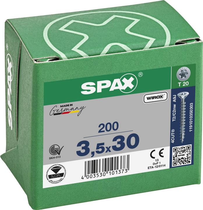 Produktbild Spax Universalschrauben 3.5 x 30 mm, 200 Stück (200 Schrauben pro Stück)