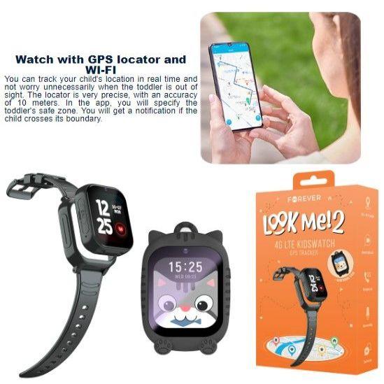 Actual product image Forever Smartwatch GPS WiFi 4G Kids KW-510 black (4G)