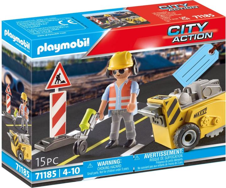 Actual product image Playmobil Construction worker with edge cutter (71185, Playmobil City Action)