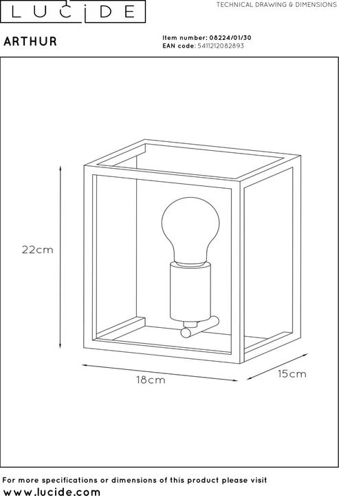 Image du produit Lucide Arthur (E27)