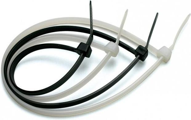 Produktbild Techly 306370 Spannbänder 200 x 2,5 mm, 100 Stk. Schwarz (200 mm, 100 Stk.)