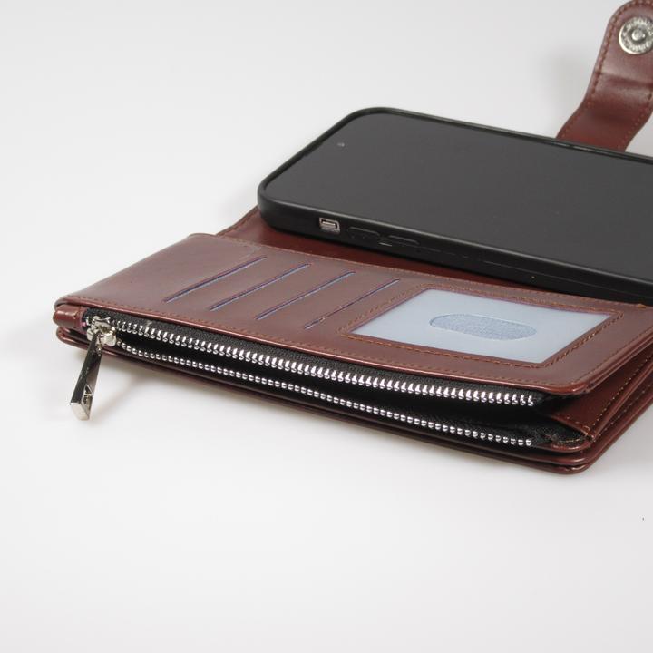 Produktbild PhoneLook Hülle Brieftaschen-Hülle luxuriös und raffiniert mit Magnet Verschluss & Münz- und Kartenfach (Apple iPhone 14 Pro)