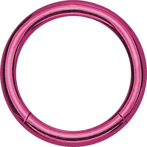 Actual product image Star Piercing Micro segment ring pink (without brass, Surgical steel 316L)