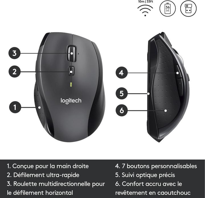 Produktbild Logitech Marathon M705 (Kabellos)