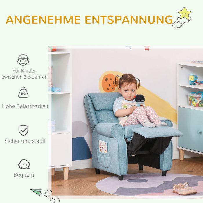 Immagine prodotto Swisshandel24 Divano per bambini Divano per bambini Poltrona per bambini Sedia Divano reclinabile regolabile con (Poltrona per bambini)
