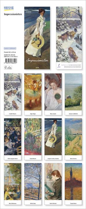 Produktbild Impressionisten 2026 (28.5 x 69 cm, Französisch, Englisch)