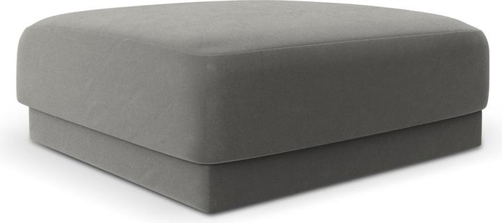 Actual product image Micadoni Velvet Pouf, "Miley", 1 Seat, 90x90x40Made in Europe (Cushioned stools)
