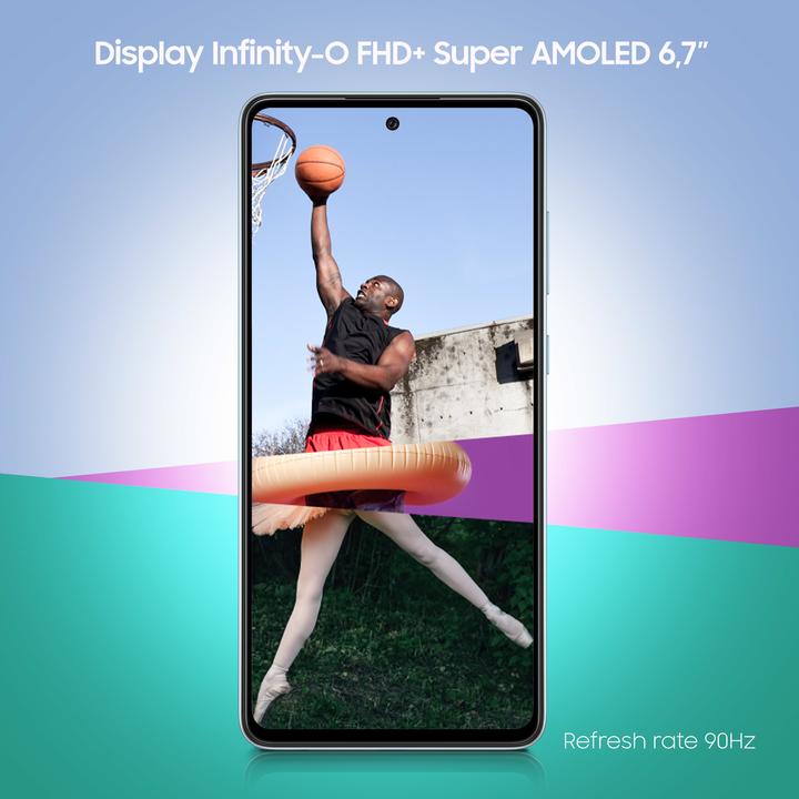 Image du produit Samsung Galaxy A72 UE (128 Go, Bleu, 6.70", Double SIM hybride, 64 Mpx, 4G)