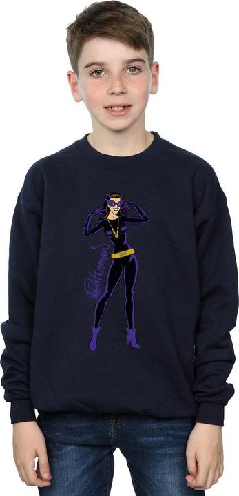 Produktbild Catwoman Happy Pose Sweatshirt Jungen (140, 146)