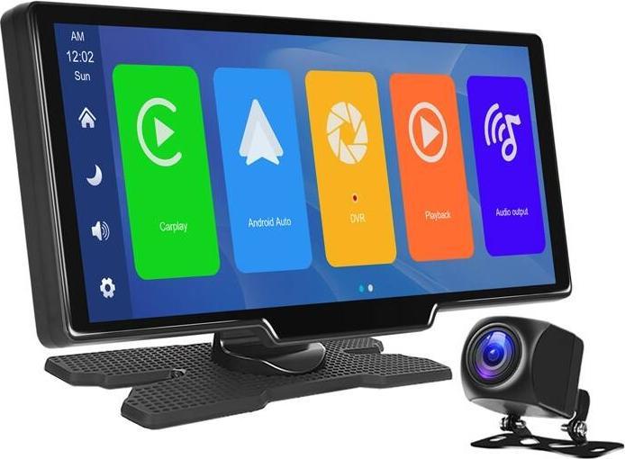 Podofo Car monitor 9.3" A3073 Carplay&Android Auto + Front and rear camera