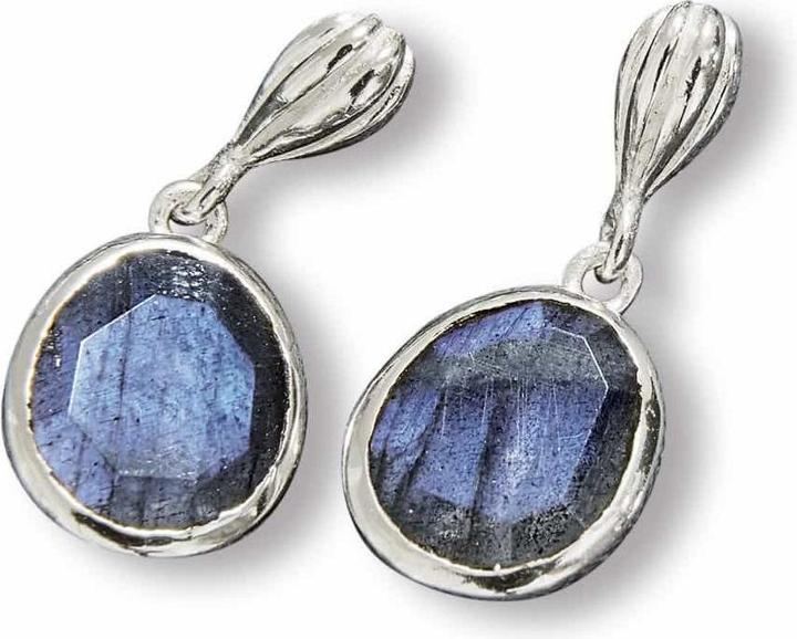 Loberon Ohrringe Chantoux blau/silber (925er Sterlingsilber, Labradorit)