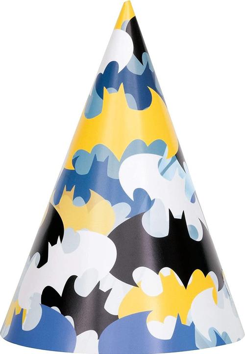 Immagine prodotto Batman Carta Cono Cappelli da Festa Misura Confezione 8
