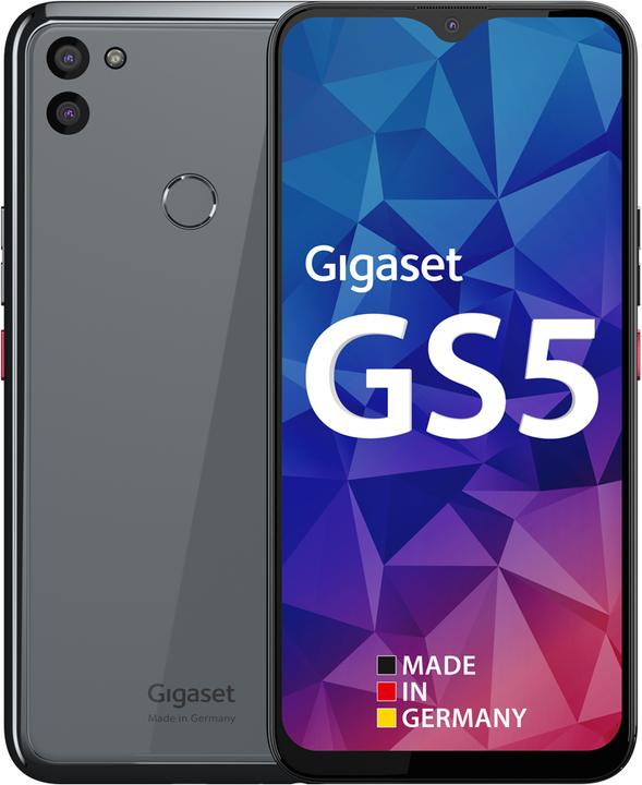 Gigaset GS5 (128 GB, Dark Titanium Grey, 6.30", Dual SIM + SD, 48 Mpx, 4G)