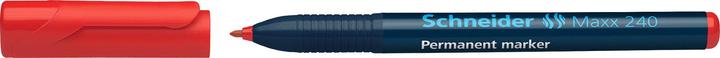 Actual product image Schneider Maxx 240 permanent marker Line width: 1-2 mm Ink colour: red (Red, 2 mm, 10 x)