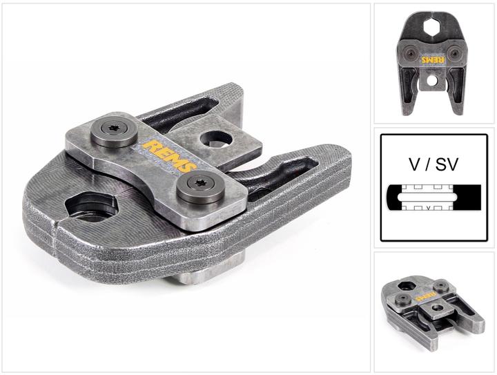 Actual product image Rems Pressing Tong Standard V22 ( 570135 ) for ROMAX 4000 / ACC Cordless Press Machine and others (145 mm)