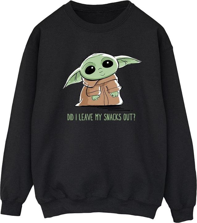 Immagine prodotto Star Wars The Mandalorian Grogu Snacks Meme Felpa Donna (M)