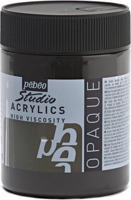 Actual product image Pebeo Studio Acrylics fine acrylic (Martian Black, 500 ml)