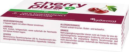 Valori nutrizionali e ingredienti cherry plus Capsule di amarena (60 Pezzo/i, Pillole)