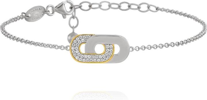 Charles Garnier Zweifarbiges Armband aus 925er Silber, Zirkonoxide von (925er Silber)