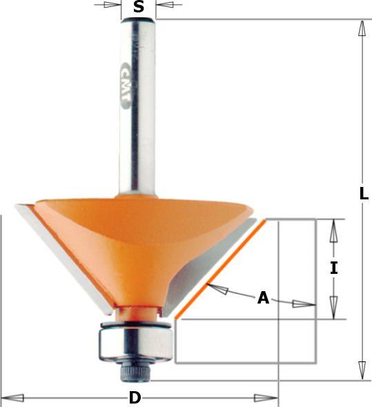 Image du produit CMT Orange Tools orange Tools 936,280,11-fraise Fraises pour axe transversal jusqu'à 45 degrés rodam.
