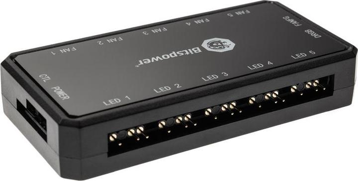 Produktbild Bitspower Notos RGB PWM Lüfer, 120mm - schwarz, 3er-Pack (120 mm, 3 x)