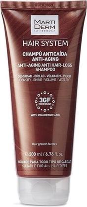 Martiderm Hair System 3gf Champu Anticaida Antiaging 200ml (Flüssiges Shampoo)