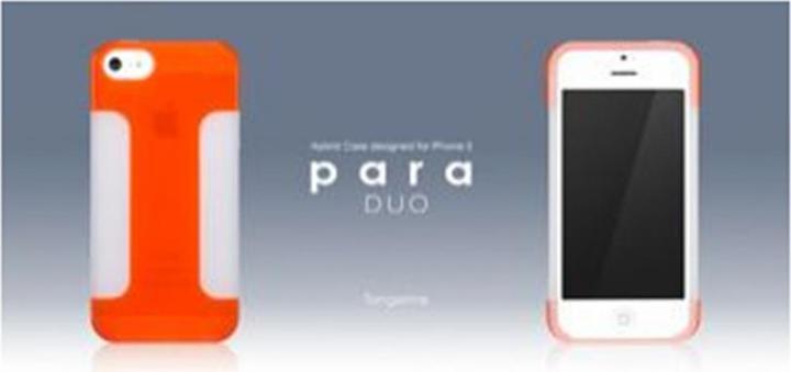 Produktbild more. Para Duo Hybridcase für iPhone 5/5S/SE Tangerine Orange (Apple iPhone 5, Apple iPhone 5s)