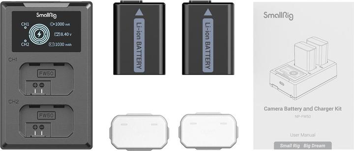 Actual product image SmallRig NP-FW50 Kit 3818 (Rechargeable battery, Charger)