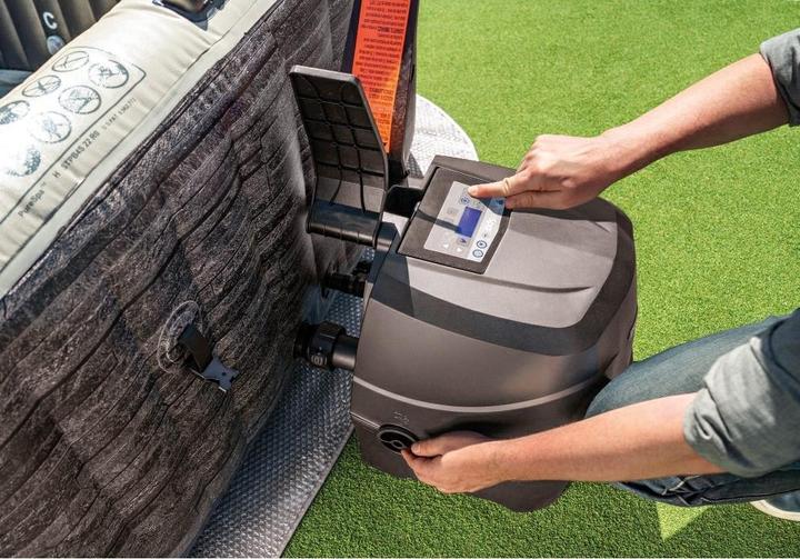 Image du produit Intex 6-Person Greystone Deluxe Square Bubble Spa Set