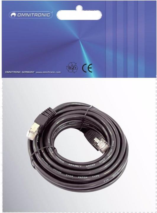 Produktbild Omnitronic CAT-5 Kabel 1m sw (CAT5, 1 m)