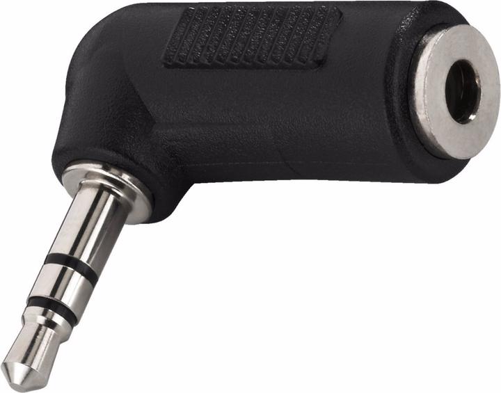 Image du produit Monacor Adaptateur coudé 3.5mm f - 3.5mm m stéréo