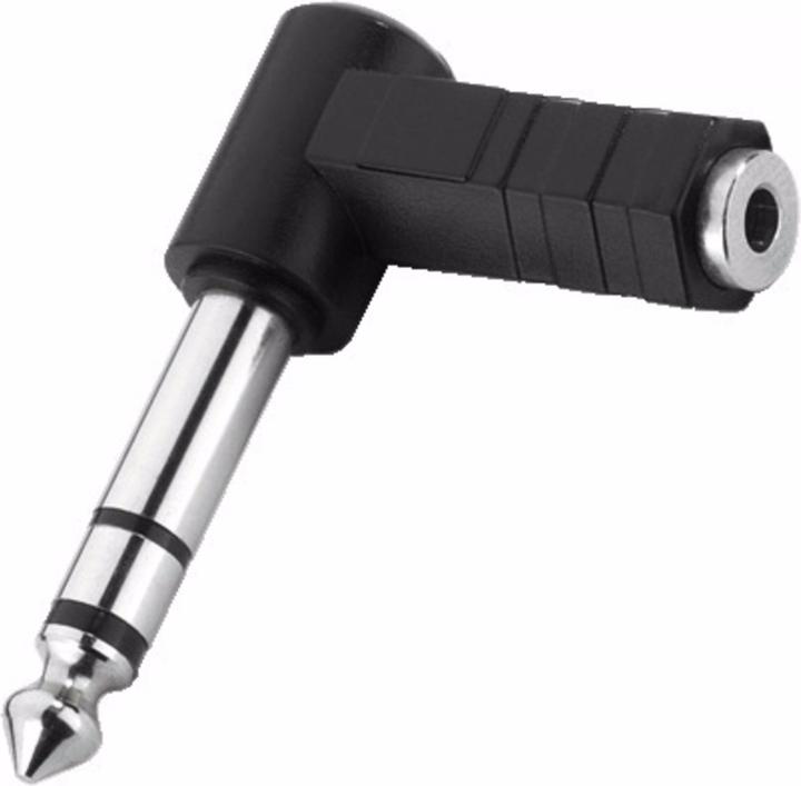 Monacor Winkeladapter 6.5mm m - 3.5mm f Stereo