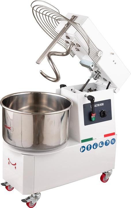 Actual product image Gastro Hero Spiral dough mixer PROFI V with rollers - variable head (750 W)