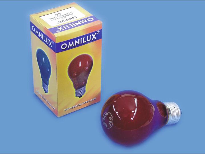 Omnilux A19 230V/25W E-27 rot (E27)