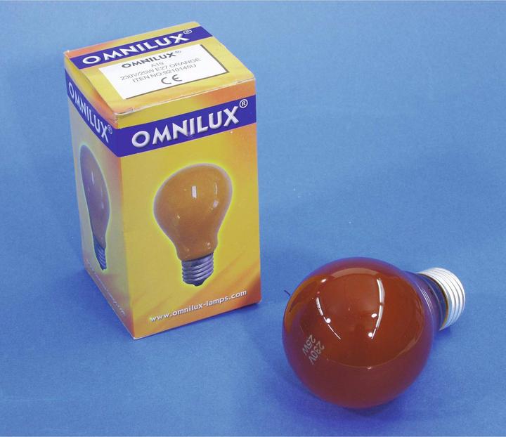 Omnilux A19 230V/25W E-27 orange (E27)