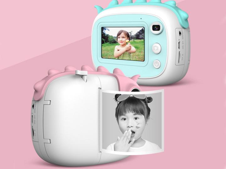 Produktbild VR Shinecon Kinderkamera Drache Weiss / Rosa