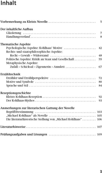 Produktbild Lektürehilfen Michael Kohlhaas (Deutsch, Thomas Gräff, Heinrich von Kleist, 2006)