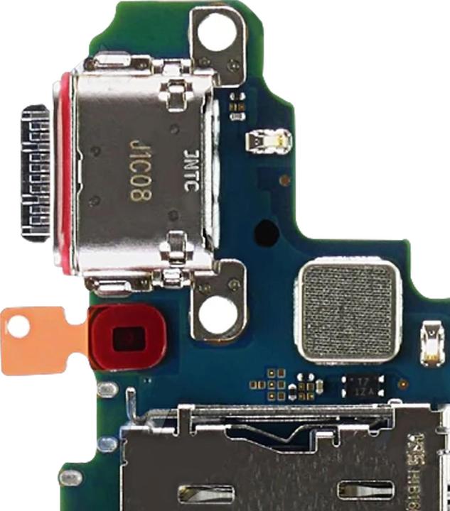 Actual product image Samsung USB-C charging port and SIM card reader (SIM holder, Samsung Galaxy S22 Ultra)